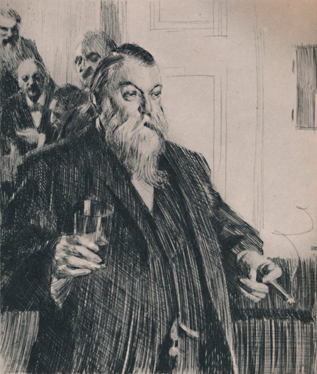 Le Toast, années 1890, 1946 - Anders Leonard Zorn