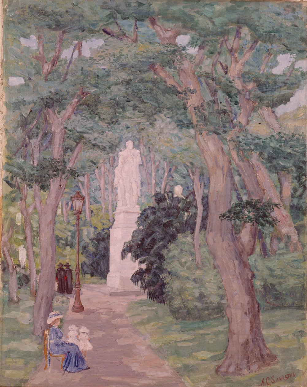 Sans titre (huile sur toile) - Anders Svarstad