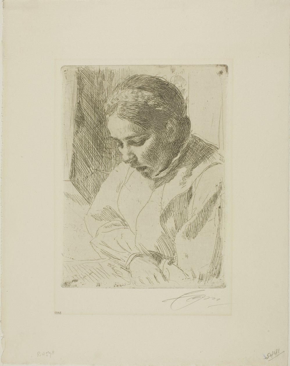 En prière - Anders Leonard Zorn
