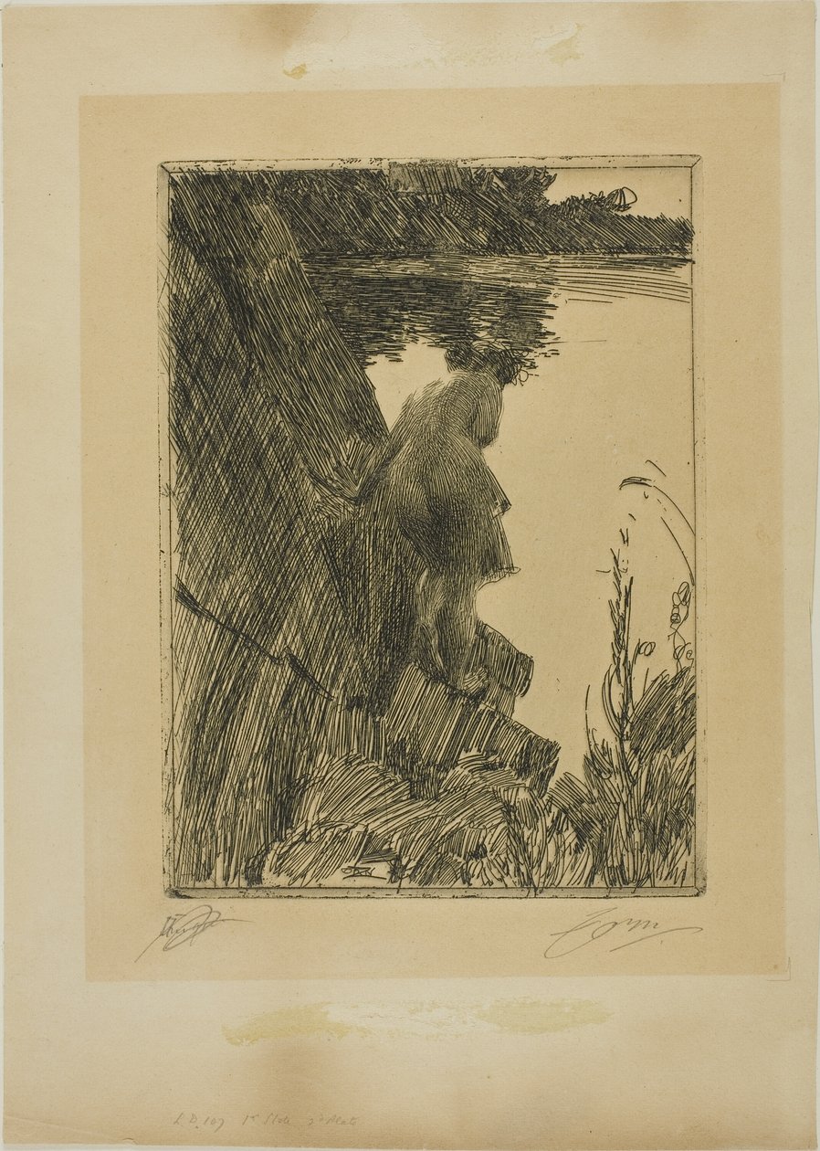 Baigneur (Soir) II - Anders Leonard Zorn