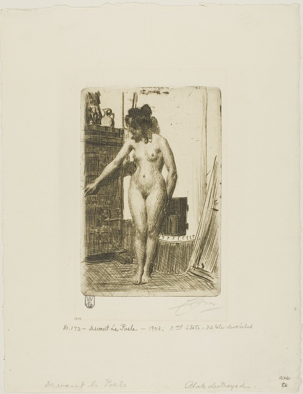 Devant le poêle - Anders Leonard Zorn