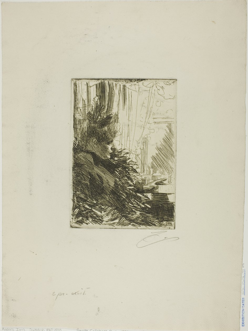 Gerda Grönberg II - Anders Leonard Zorn