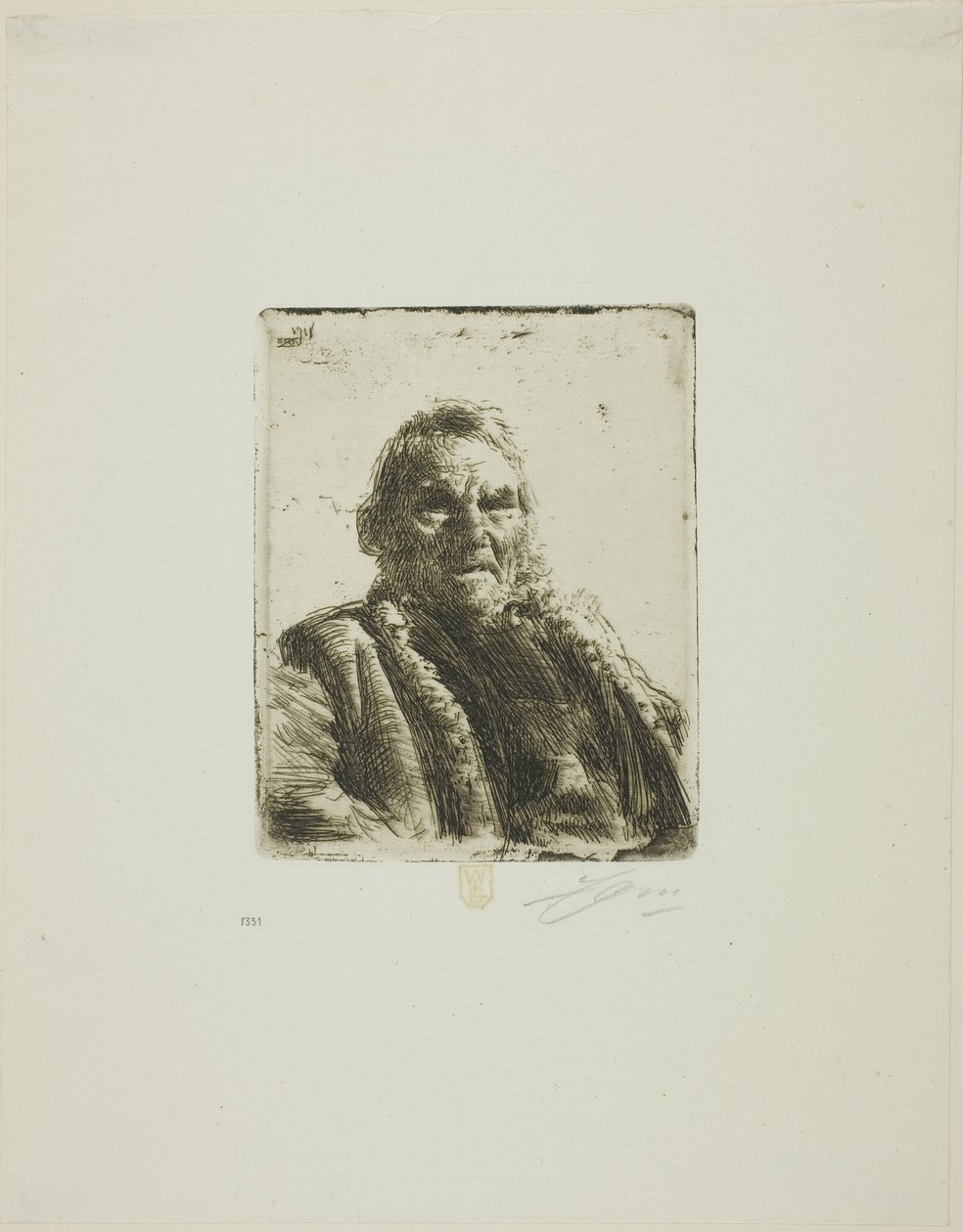Vieux Soldat ("Prinsen") - Anders Leonard Zorn