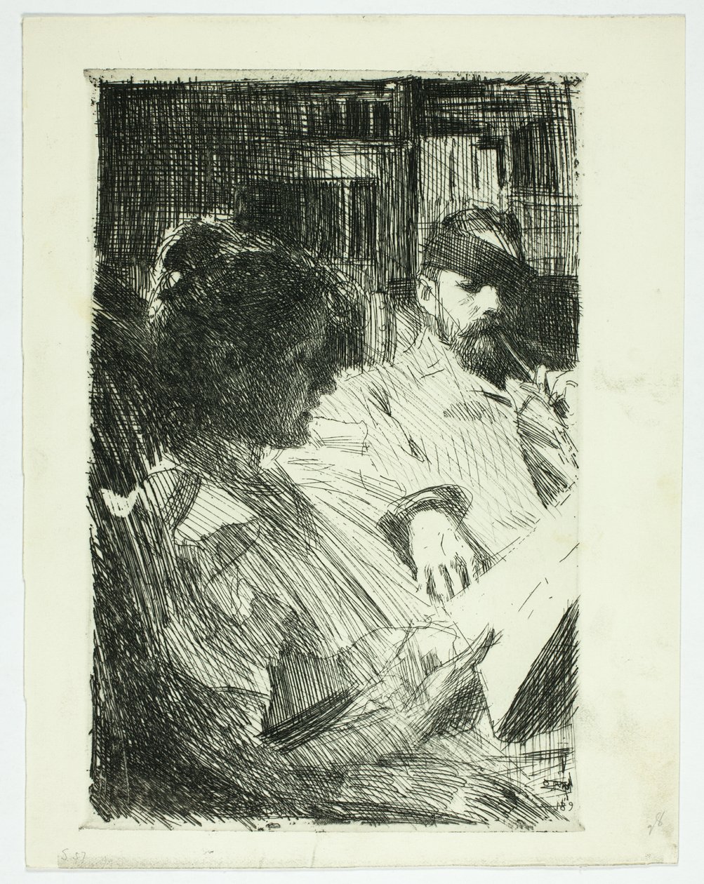 Lecture (M. et Mme Ch. Deering) - Anders Leonard Zorn