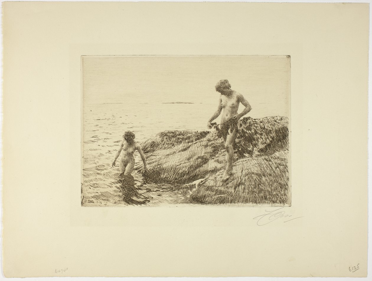 Skerries vers la mer - Anders Leonard Zorn