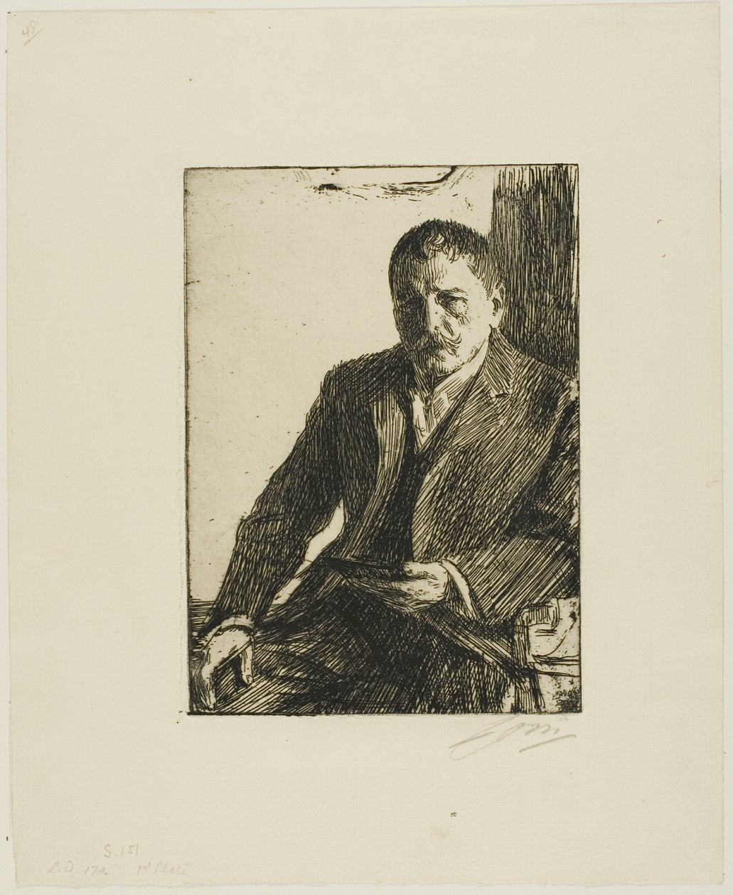 Autoportrait 1904 II - Anders Leonard Zorn