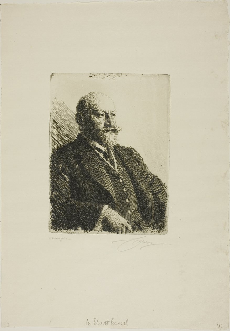 Sir Ernest Cassel - Anders Leonard Zorn