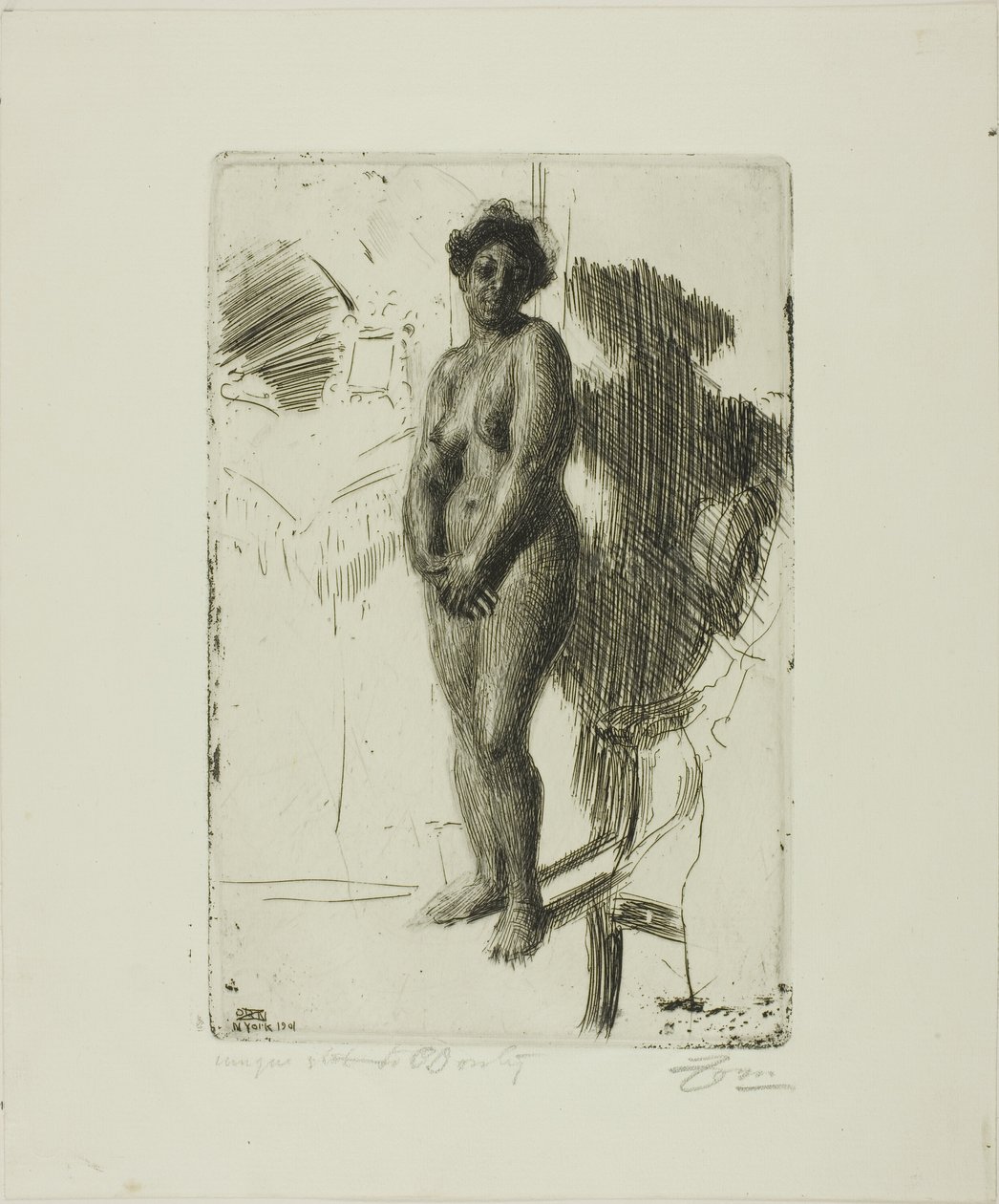 Noir debout - Anders Leonard Zorn