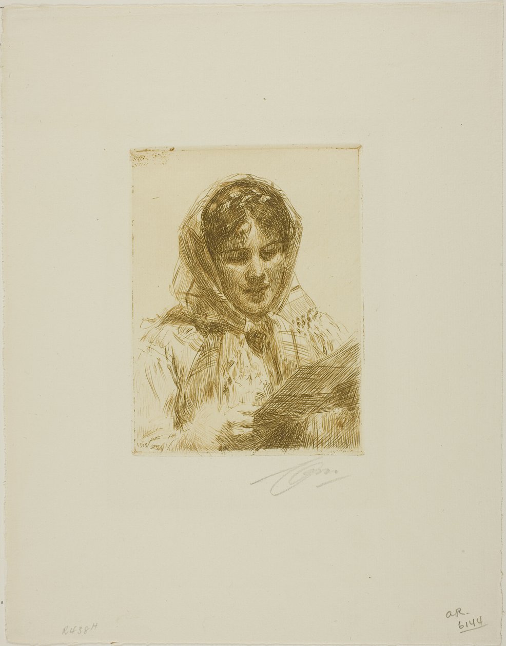 La Lettre - Anders Leonard Zorn