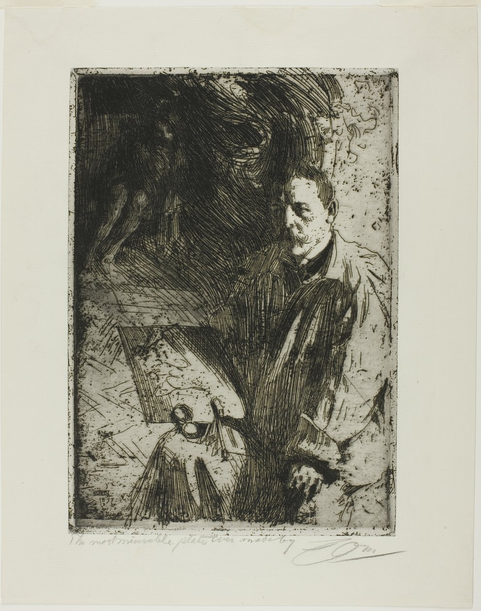 Zorn et son modèle - Anders Leonard Zorn