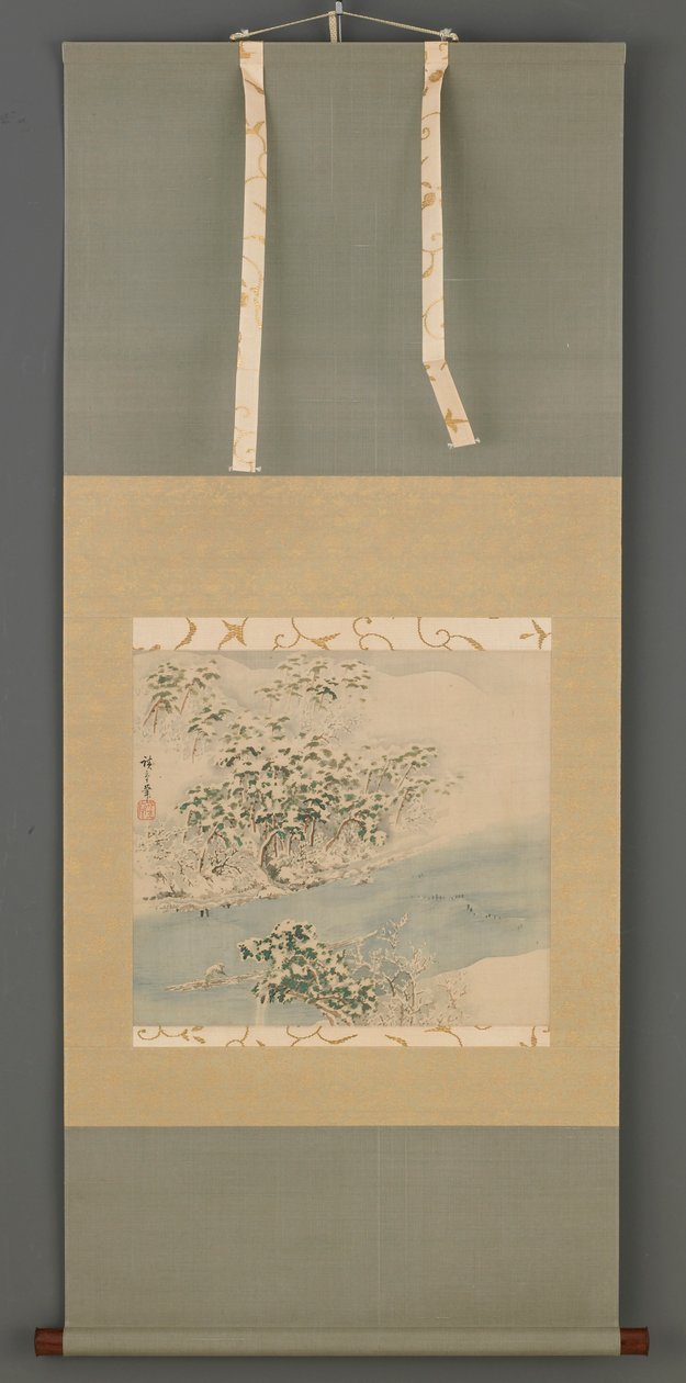 Arashiyama sous la neige, période Edo, 19ème siècle - Ando Hiroshige