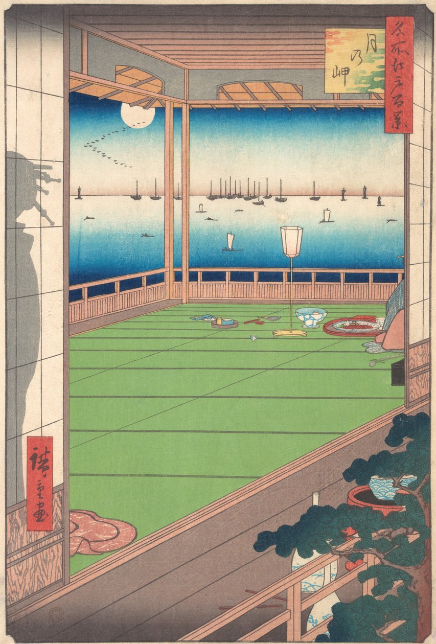 Point de vue sur la lune, 1857 - Ando Hiroshige