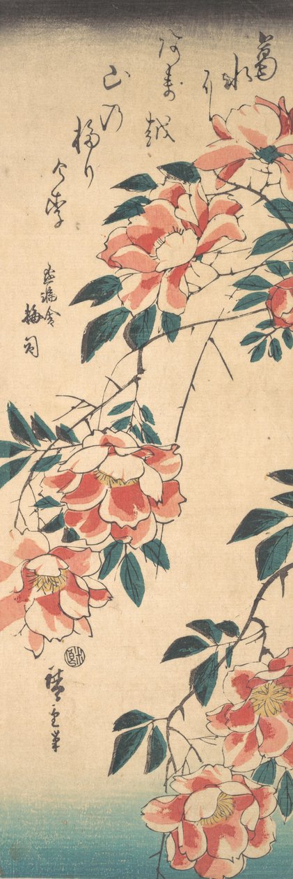 Roses, vers 1843 - Ando Hiroshige