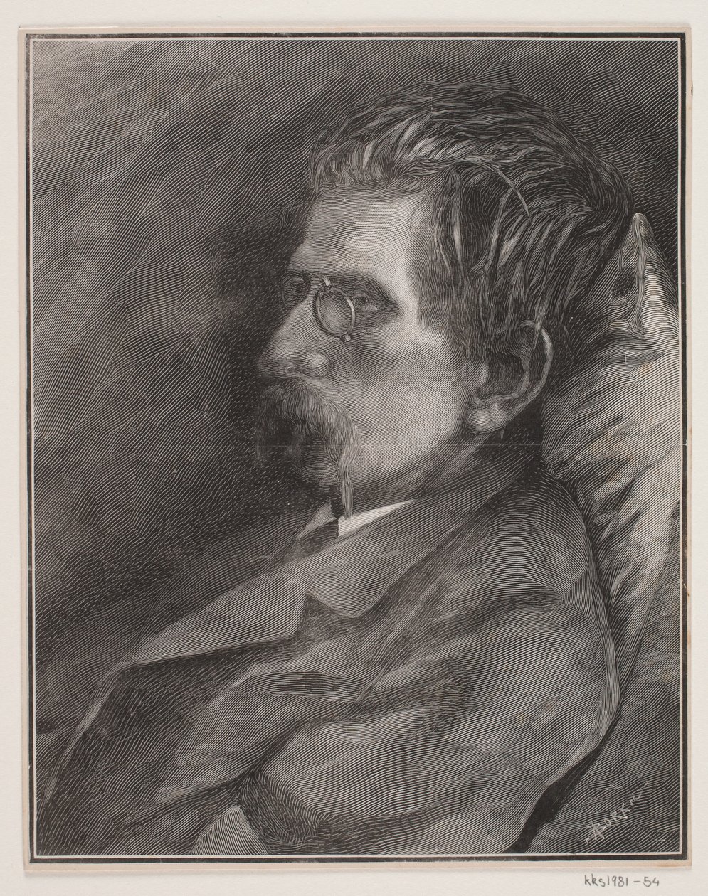Portrait de J.P. Jacobsen - André Bork
