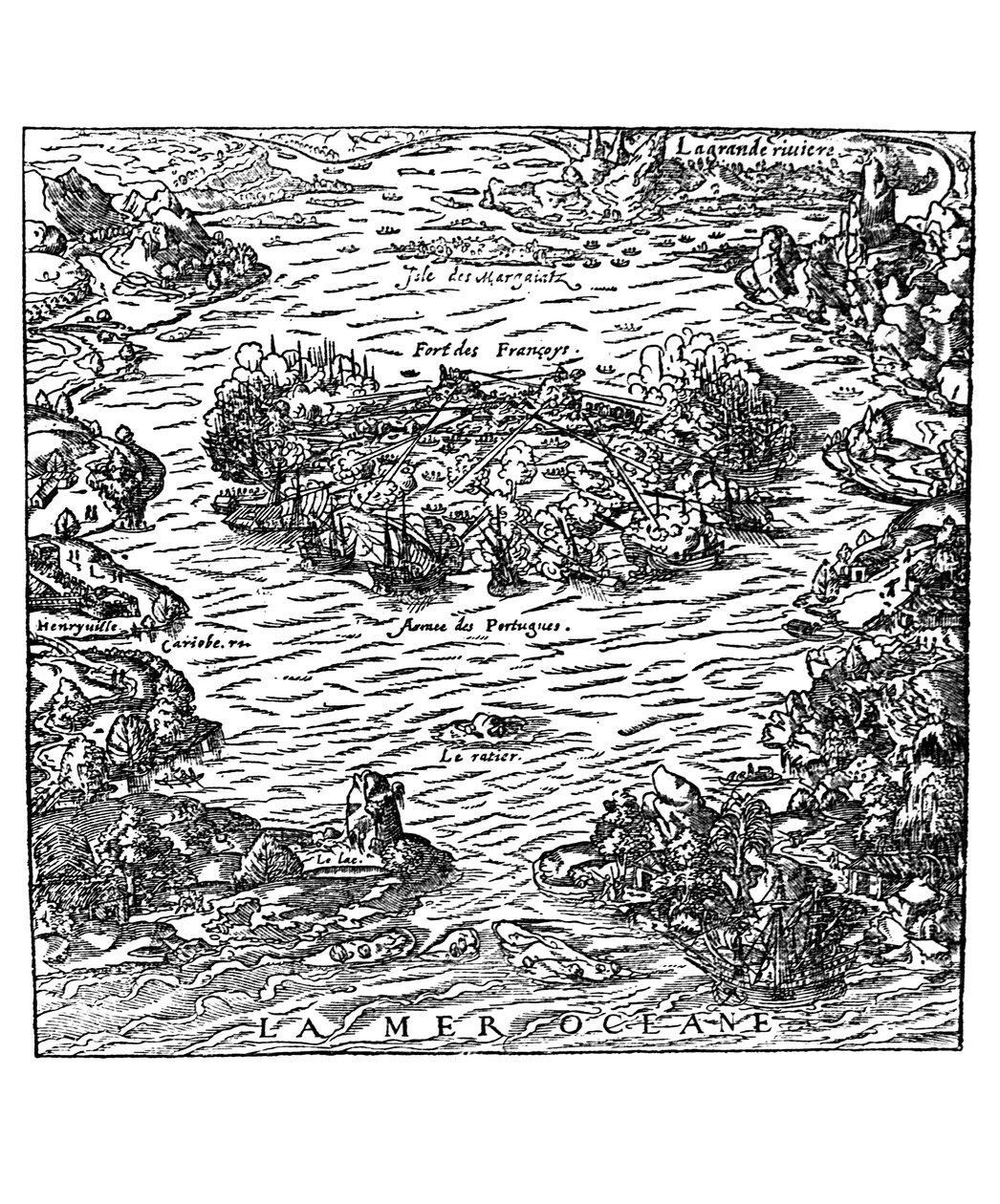 La capture du Fort de Villegagnon de 