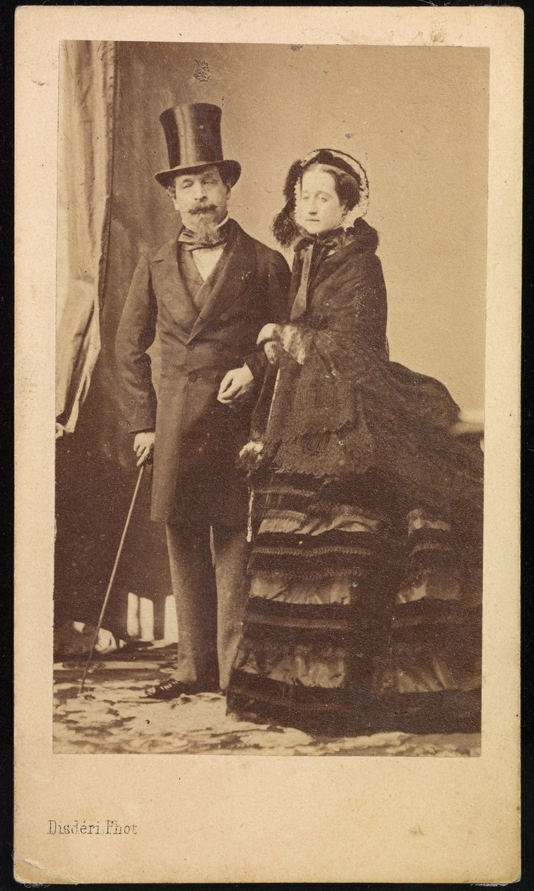 Napoléon III et Eugénie - Andre Adolphe Eugene Disderi