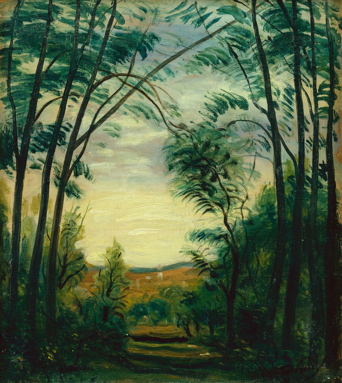 Paysage (huile sur toile) - Andre Derain