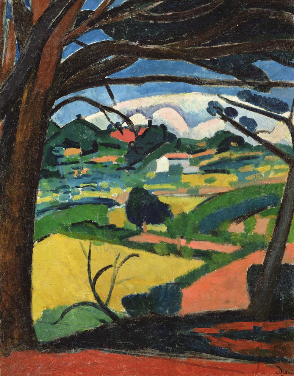 Paysage Provencal (oil on canvas) - Andre Derain