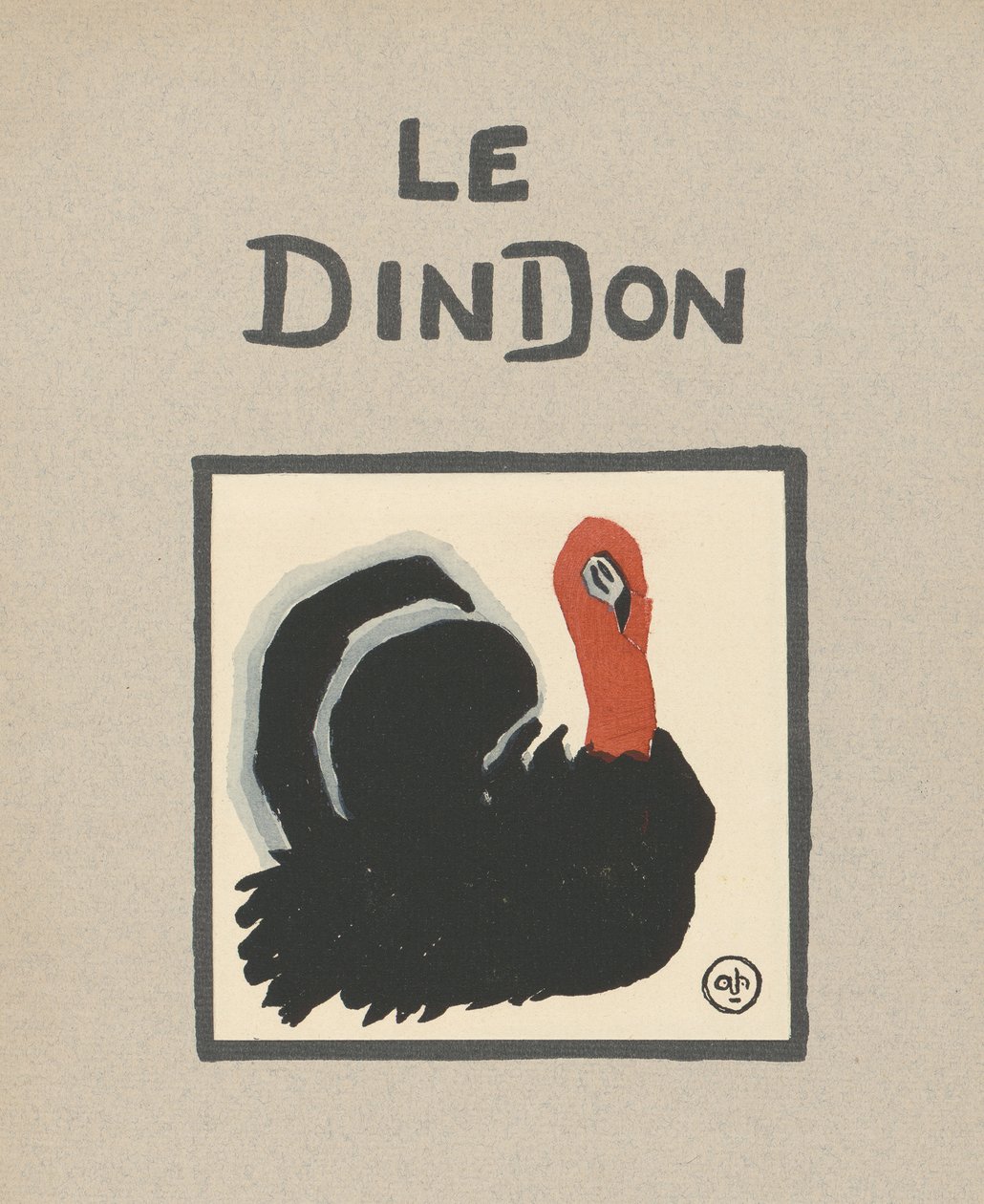 Le Dindon, illustration pour enfants d