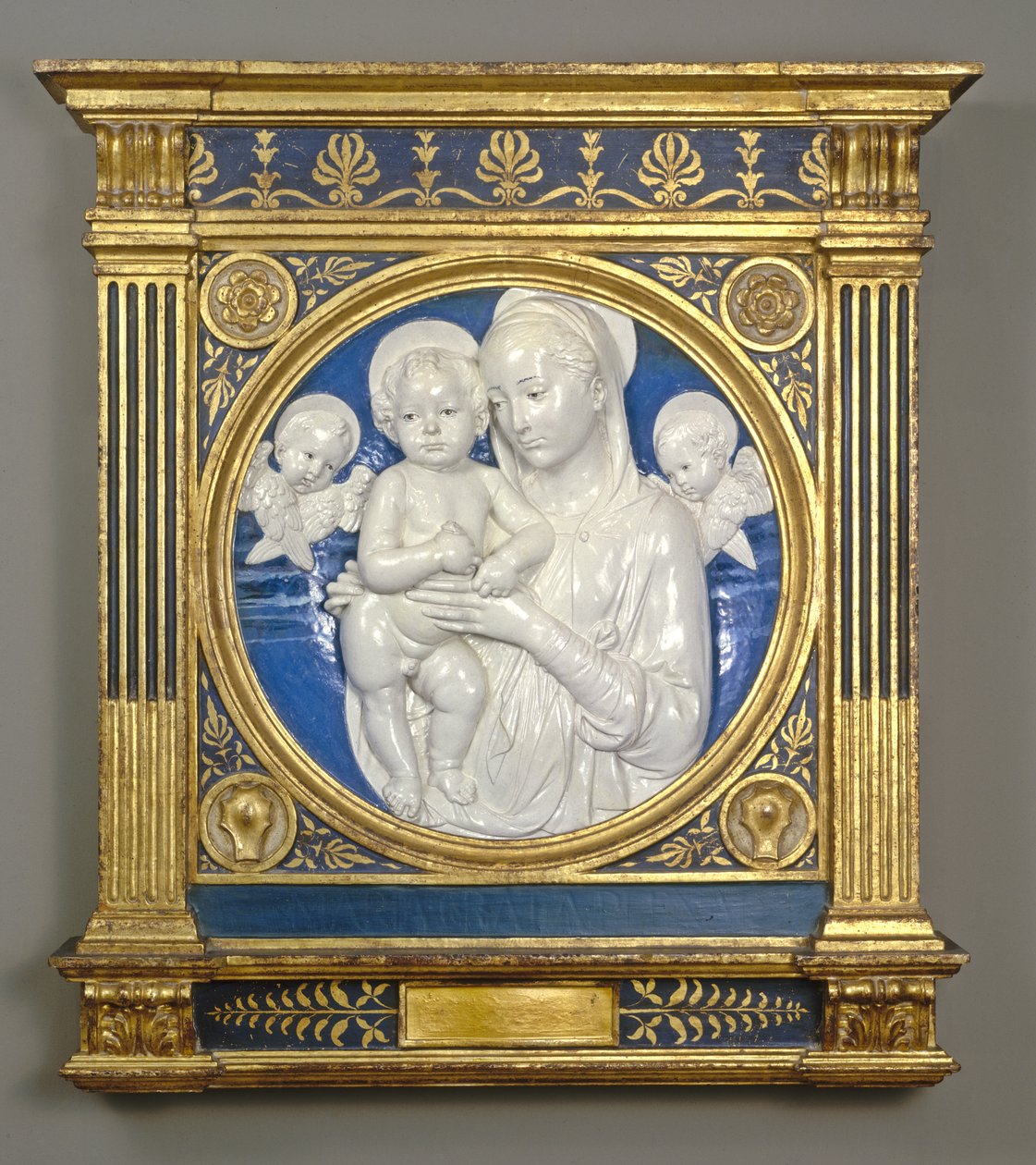 Madone et enfant avec chérubins, vers 1485 - Andrea Della Robbia