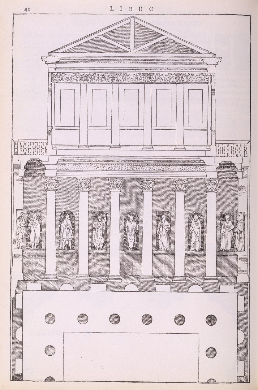 Une maison grecque privée, illustration d