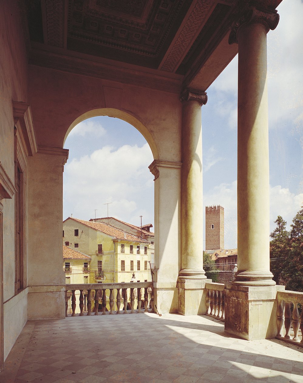 Détail de la galerie de la façade principale, c.1550 - Andrea Palladio
