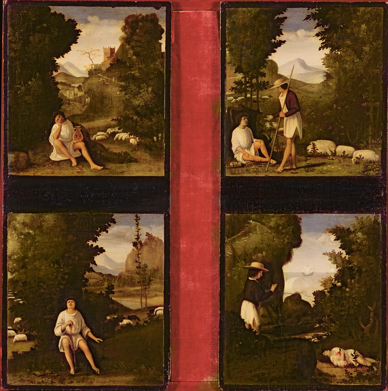 Scènes des Églogues de Tebaldeo, c.1505 - Andrea Previtali