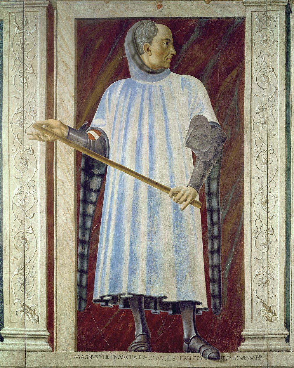 Niccolo Acciauoli (1310-65) de la série de la Villa Carducci des hommes et femmes célèbres, c.1450 - Andrea del Castagno