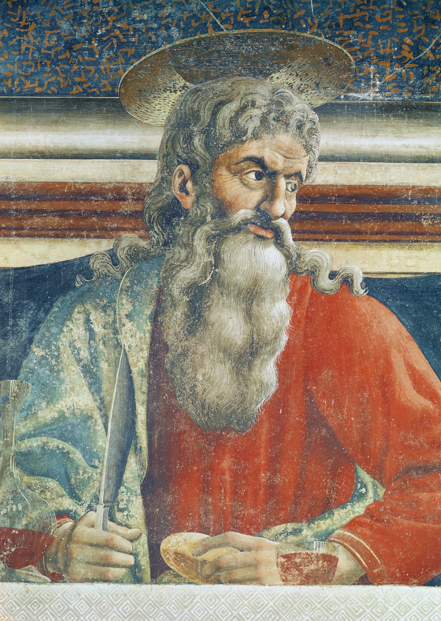 La Cène, détail de Saint André (détail) - Andrea del Castagno