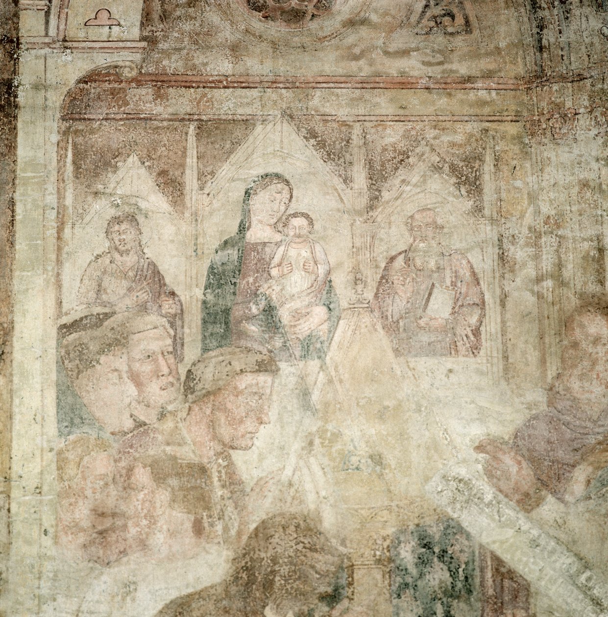 Saint Ranieri priant dans le temple (détail), milieu du 14e siècle - Andrea di Bonaiuto