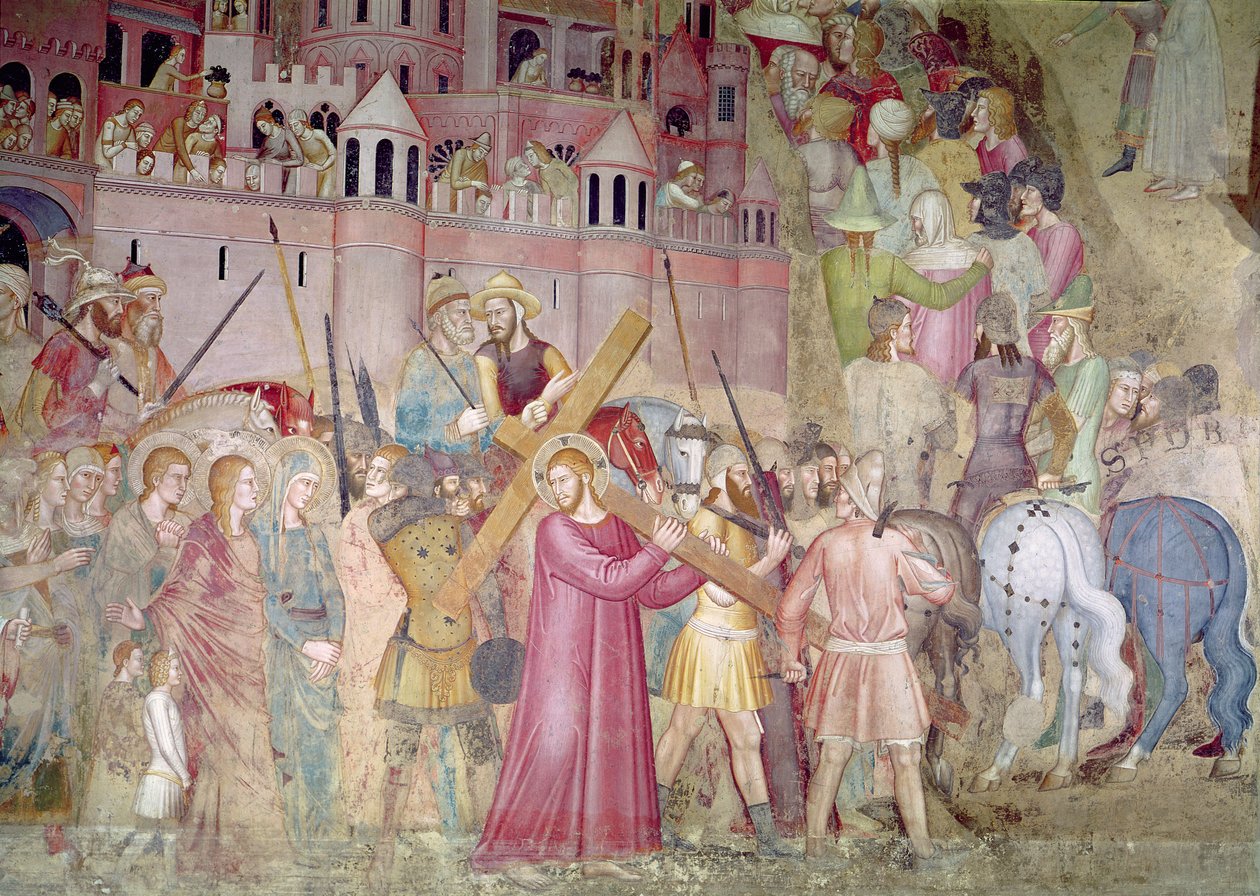 Le chemin du Calvaire, de la chapelle espagnole, c.1365 - Andrea di Bonaiuto