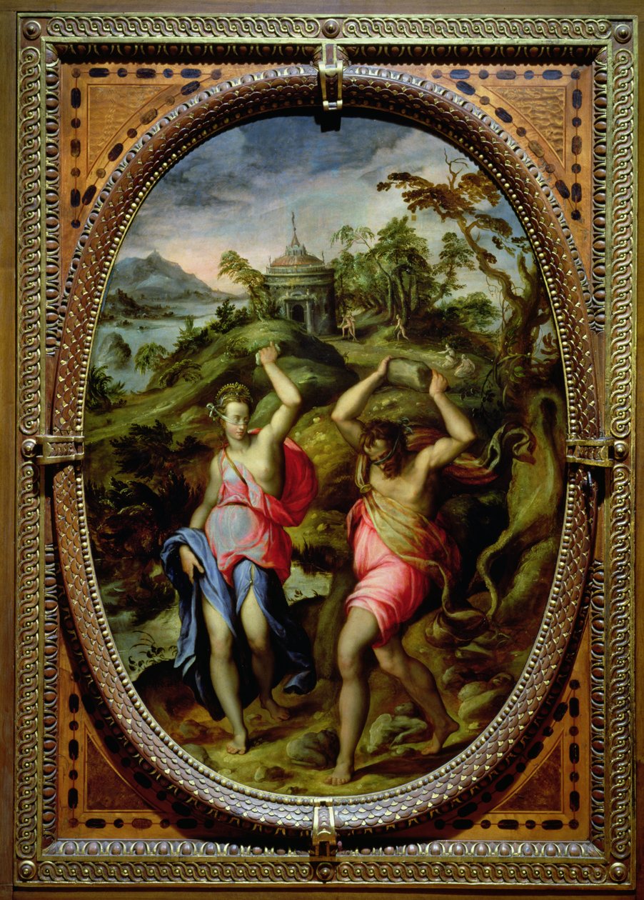 Deucalion et Pyrrha, 1572 - Andrea di Mariotto del Minga