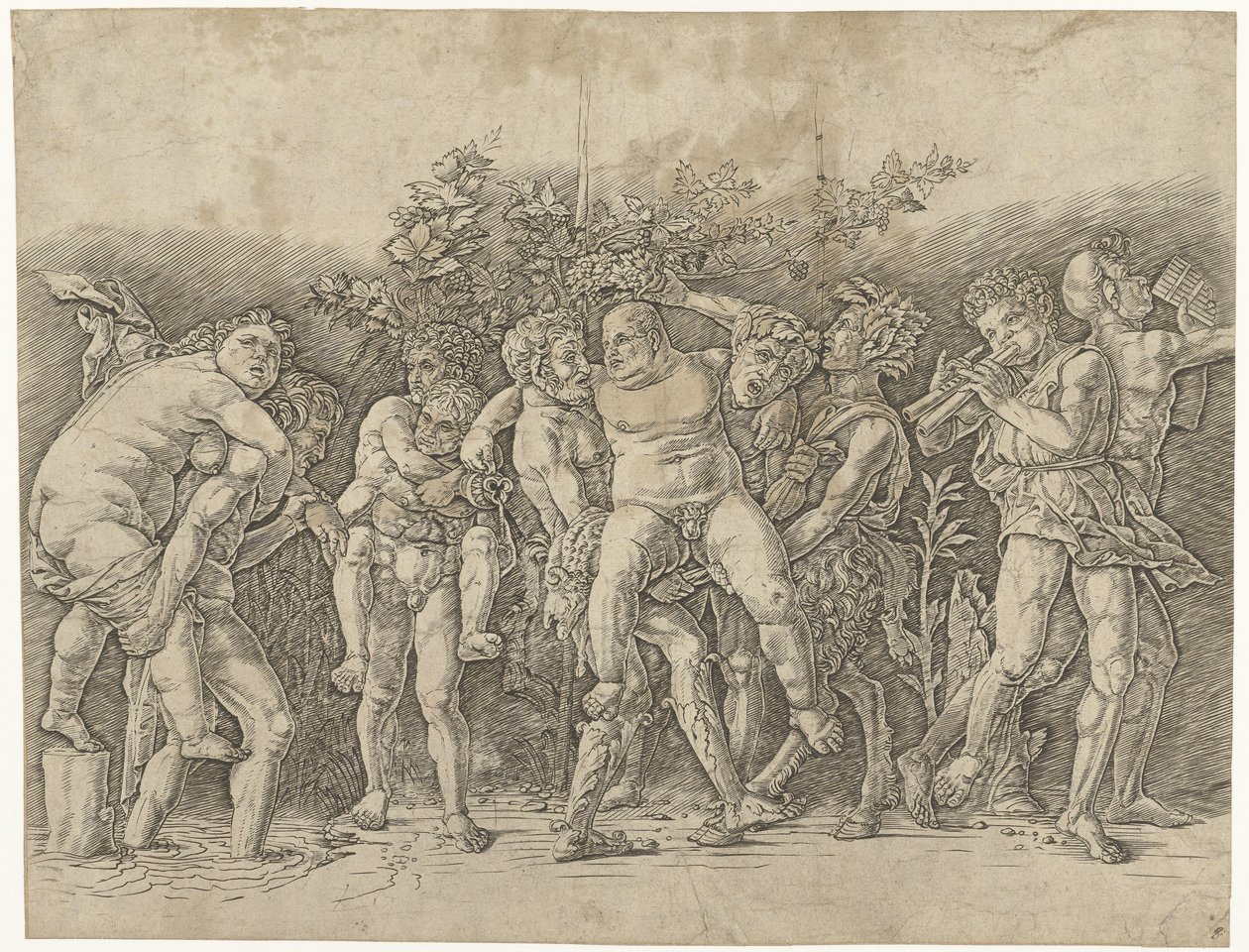 Bacchanale avec Silène - Andrea Mantegna