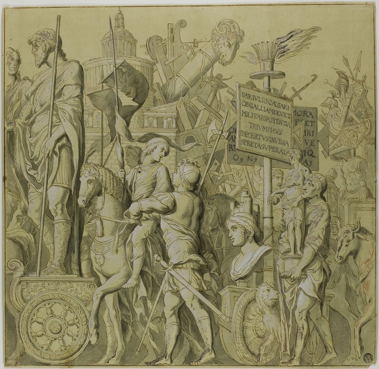 Triomphes de Jules César : Toile n° II - Andrea Mantegna