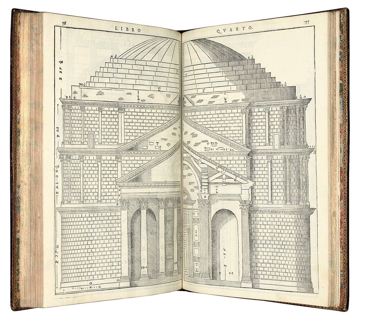 Deux vues du Panthéon, 1570 - Andrea Palladio