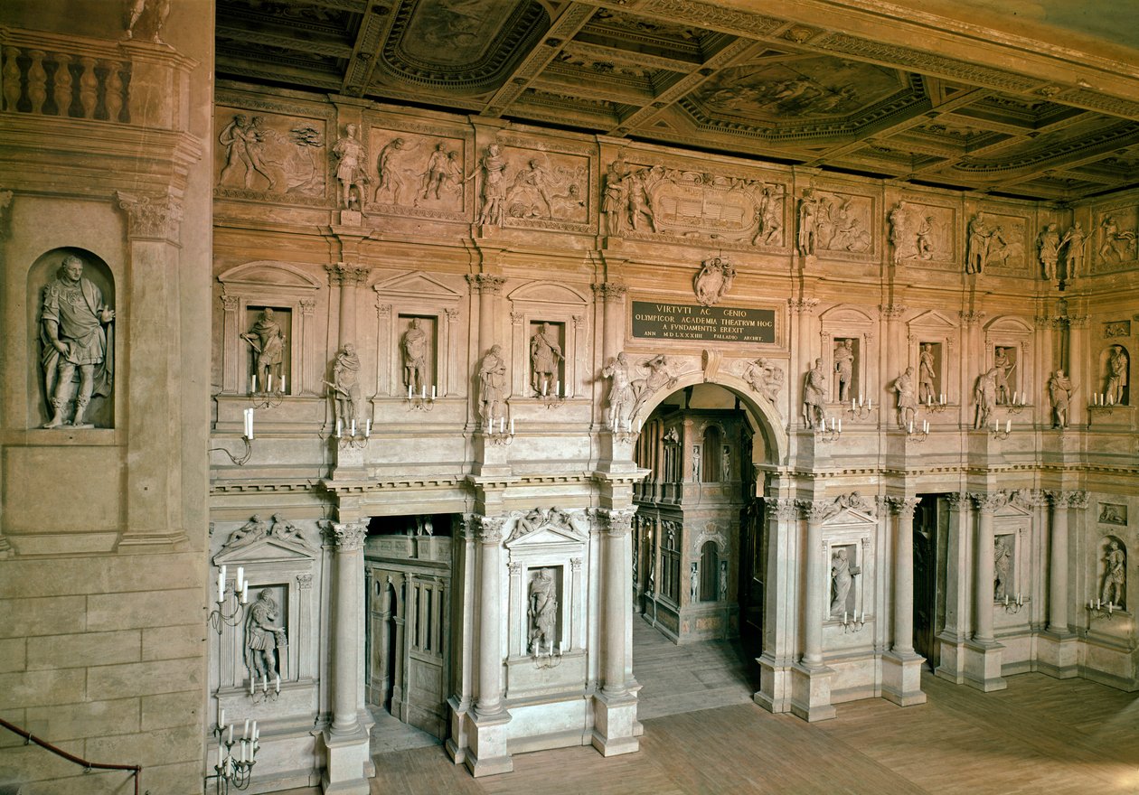Vue du Théâtre Olympique de Vicence - Andrea Palladio