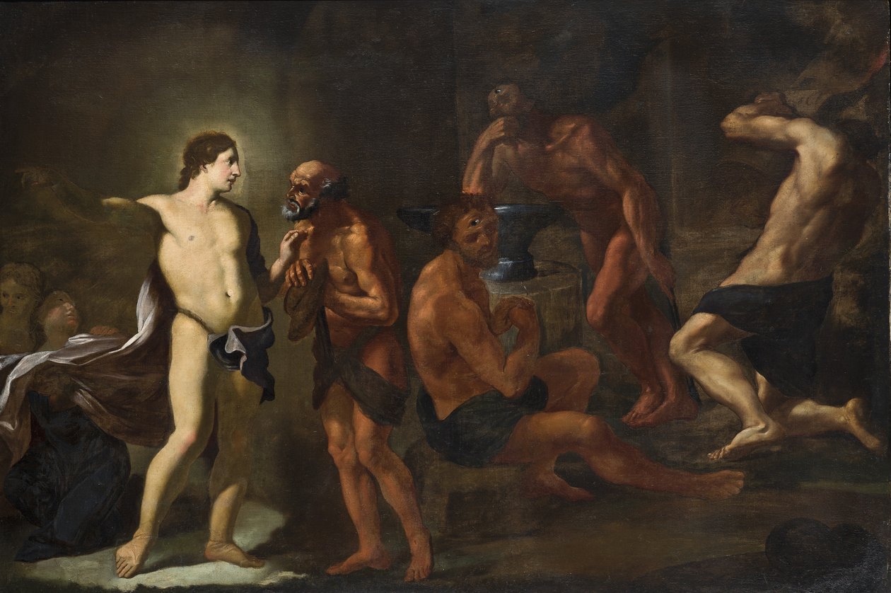 Apollon dans la forge de Vulcain - Andrea Sacchi