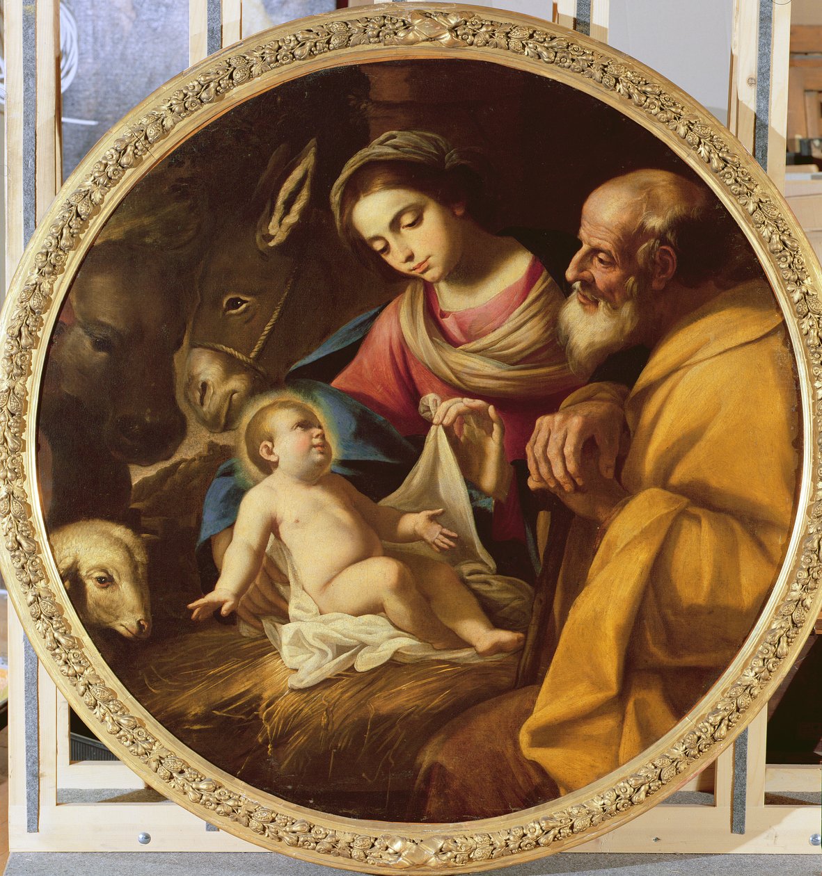 Sainte Famille (tondo) - Andrea Vaccaro