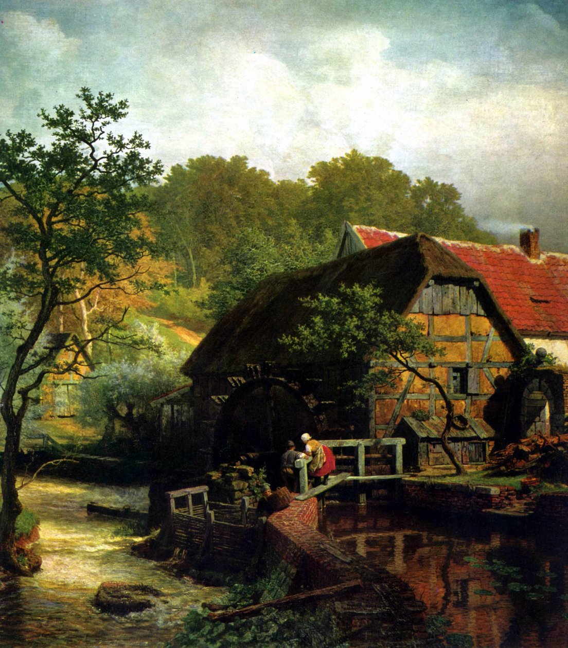 Moulin à eau de Westphalie - Andreas Achenbach