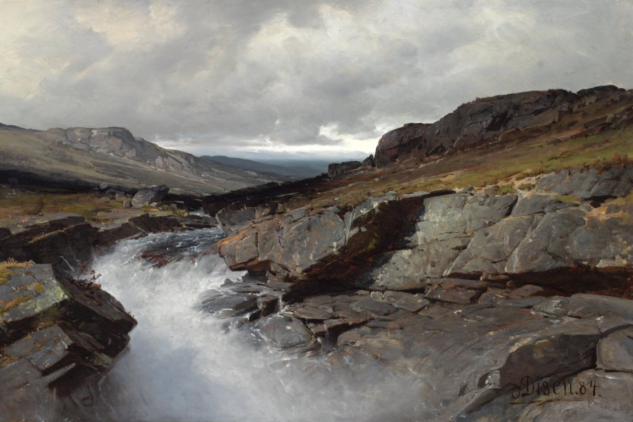 Paysage de montagne - Andreas Edvard Disen