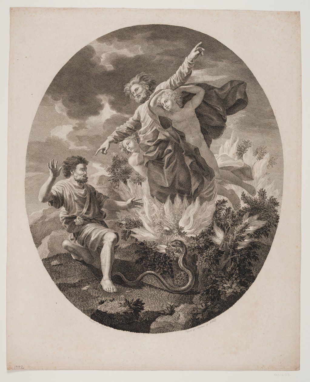 Moïse et le buisson ardent - Andreas Flint