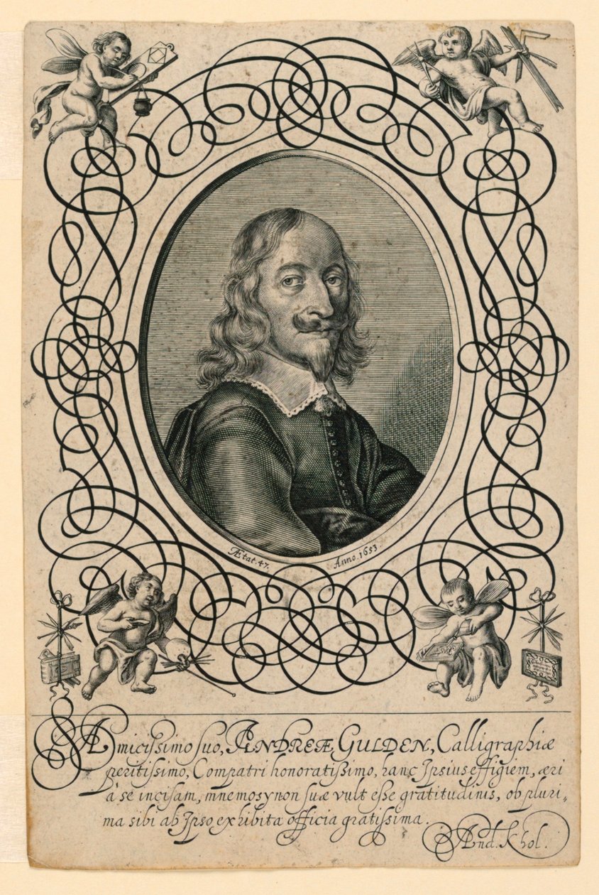 Portrait du calligraphe Andreas Gulden - Andreas Kohl