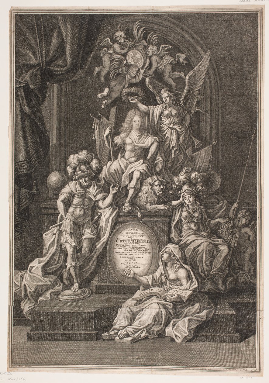 Composition allégorique avec Christian Gyldenløve - Andreas Reinhardt
