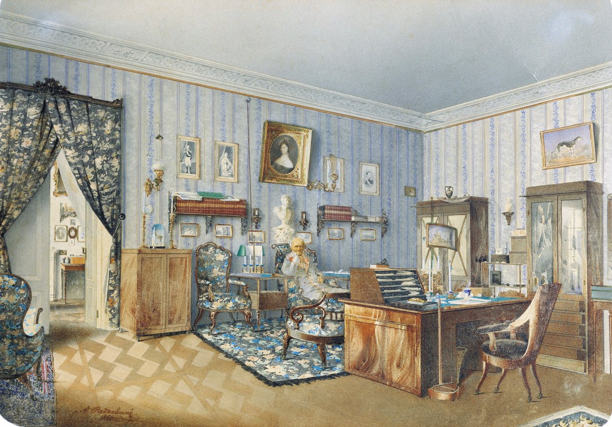 Intérieur, 1860 - Andrei Alexeevich Redkovsky