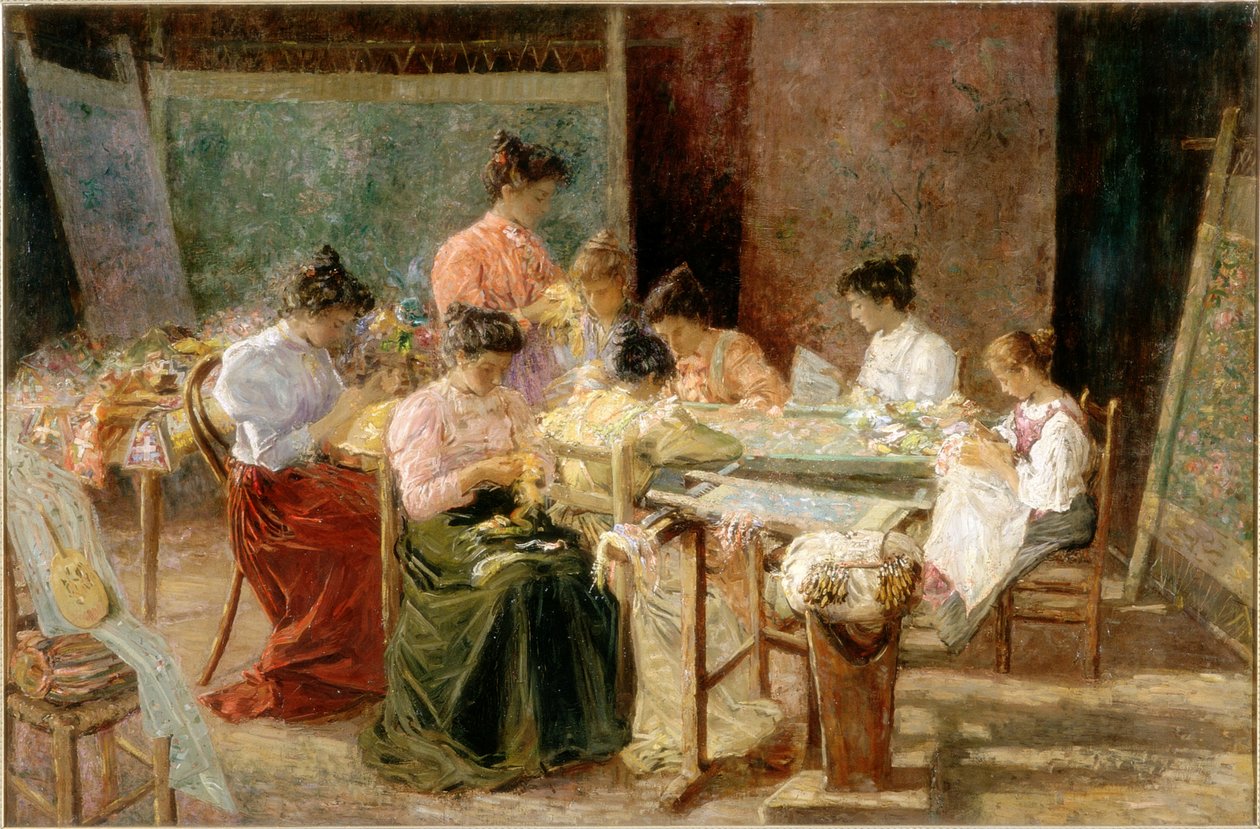 Brodeuses vénitiennes, c.1905 - Andrew Colley