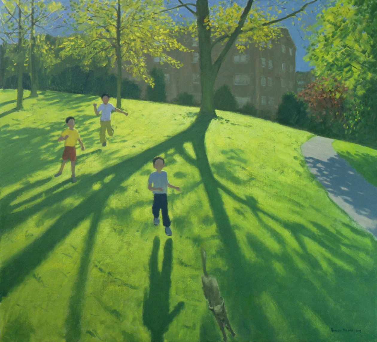 Enfants courant dans le parc, Derby, 2002 - Andrew Macara