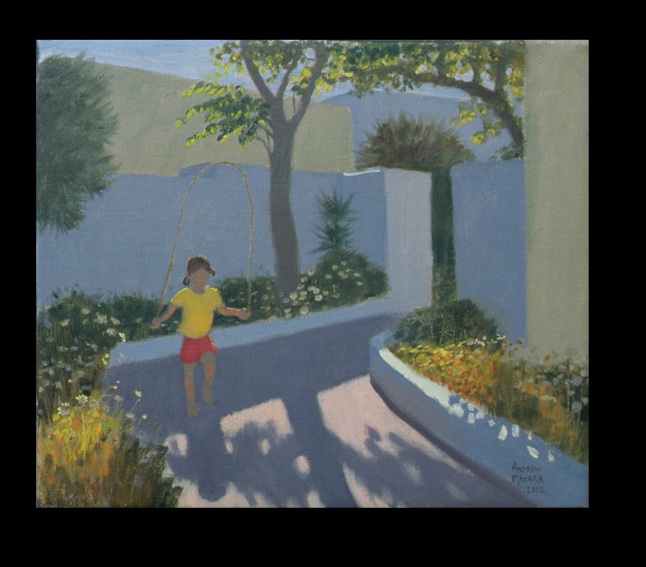 Fille sautant à la corde, Santorin, 2002 - Andrew Macara