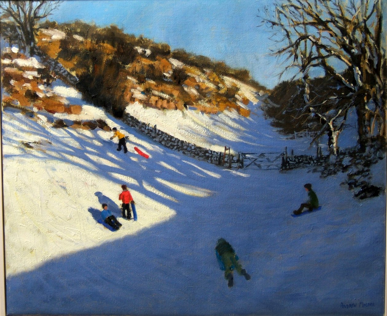 Neige dans la vallée, près de Monyash, Derbyshire - Andrew Macara