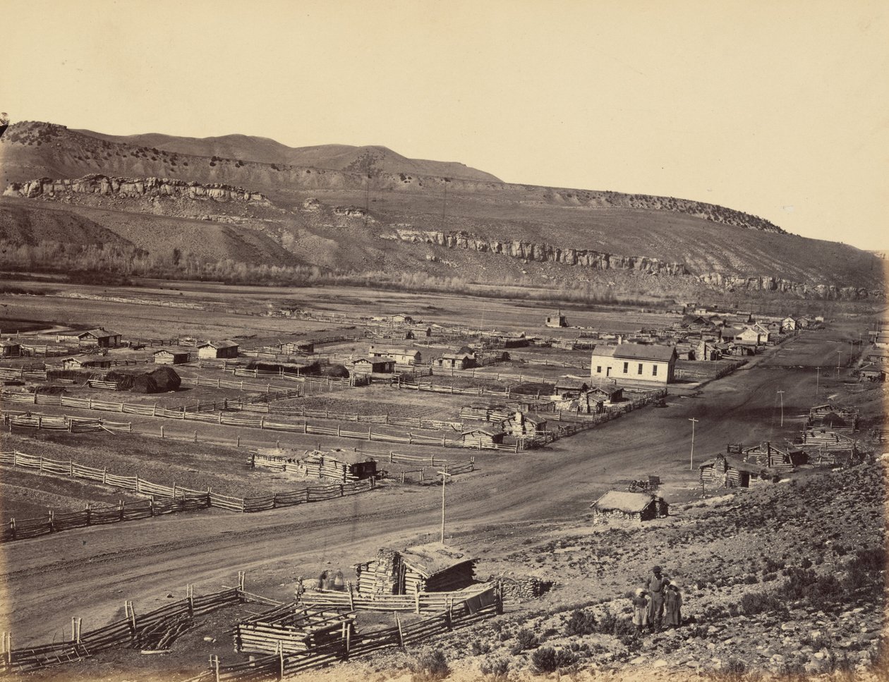 Plate 36. Coalville, Weber Valley,1869 (photo) - Andrew Joseph Russell