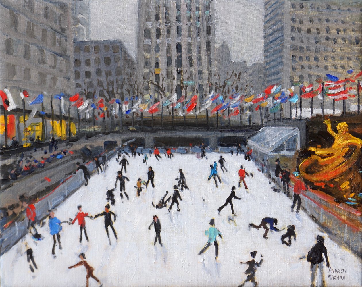 Patinage de Noël, Rockerfeller Ice Rink, New York, 2017 - Andrew Macara